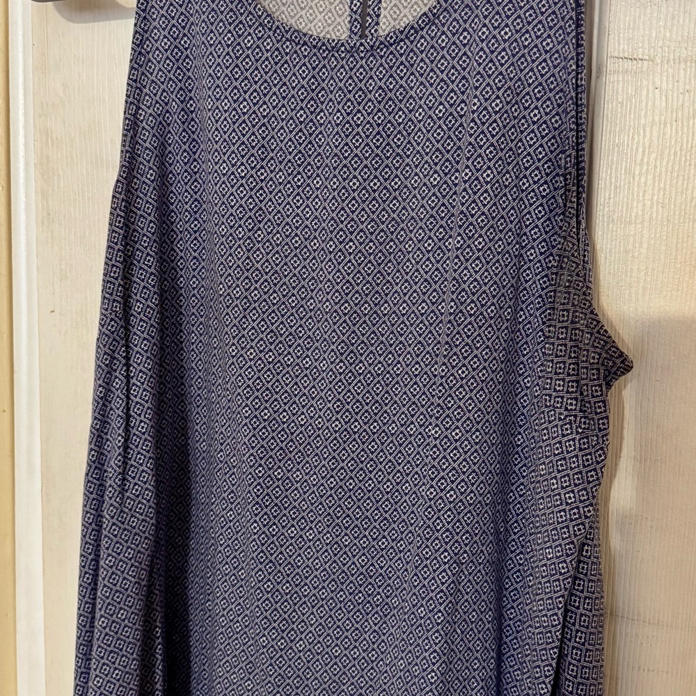 Old Navy Blue Blouse Relaxed Knit Top